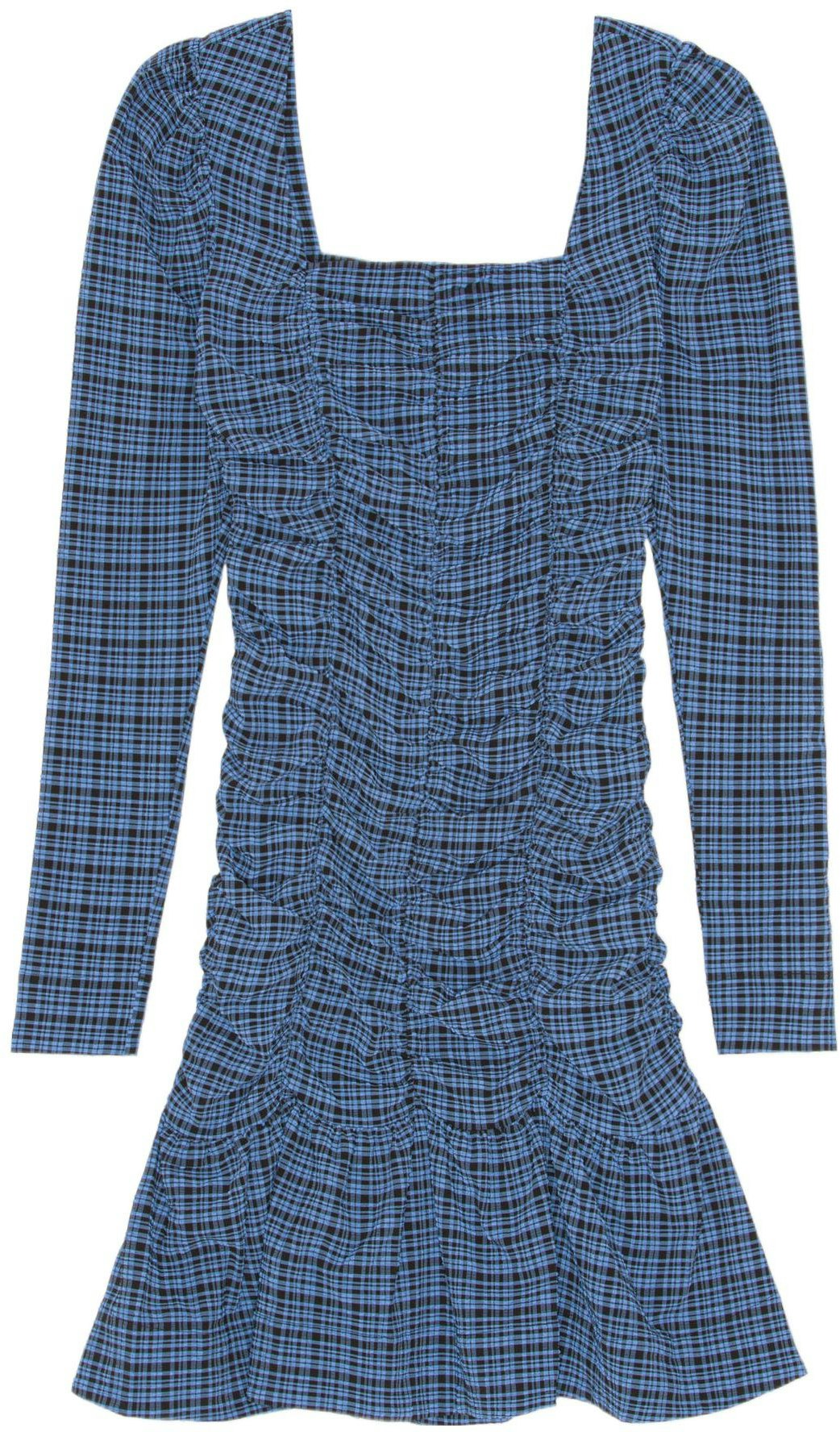 ganni-fw-22-blue-long-sleeve-bubble-ruffle-dress-f7257