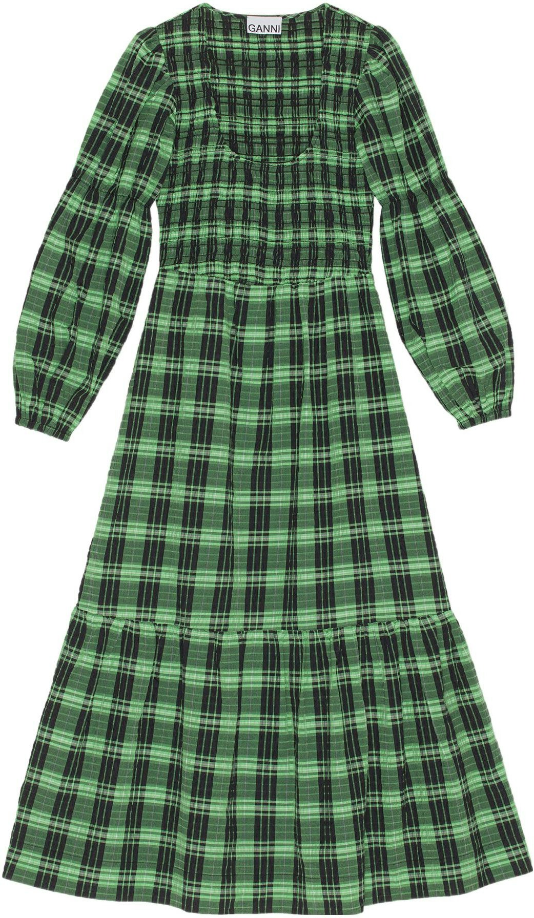 ganni-fw-22-green-plaid-cottagecore-long-sleeve-dress-f7537-484