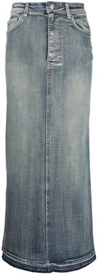 가니 SS23 블루 더블 포켓 스플릿 롱 데님 스커트 J1208-091 Buy 가니 SS23 블루 더블 포켓 스플릿 롱 데님 스커트 J1208-091