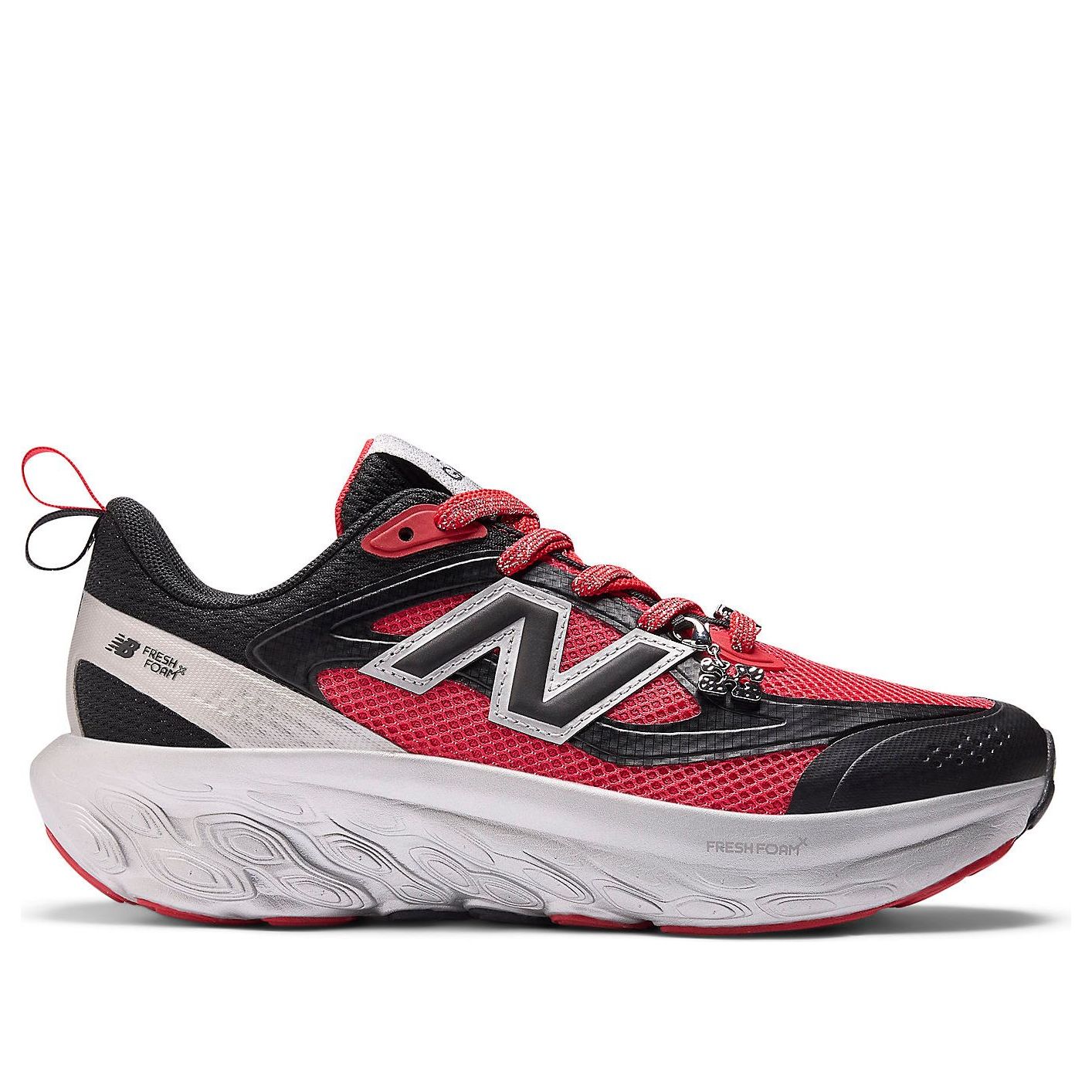 Order GANNI x New Balance Fresh Foam Trainer 'Hitam Silver Metalik Merah' UTRNGN