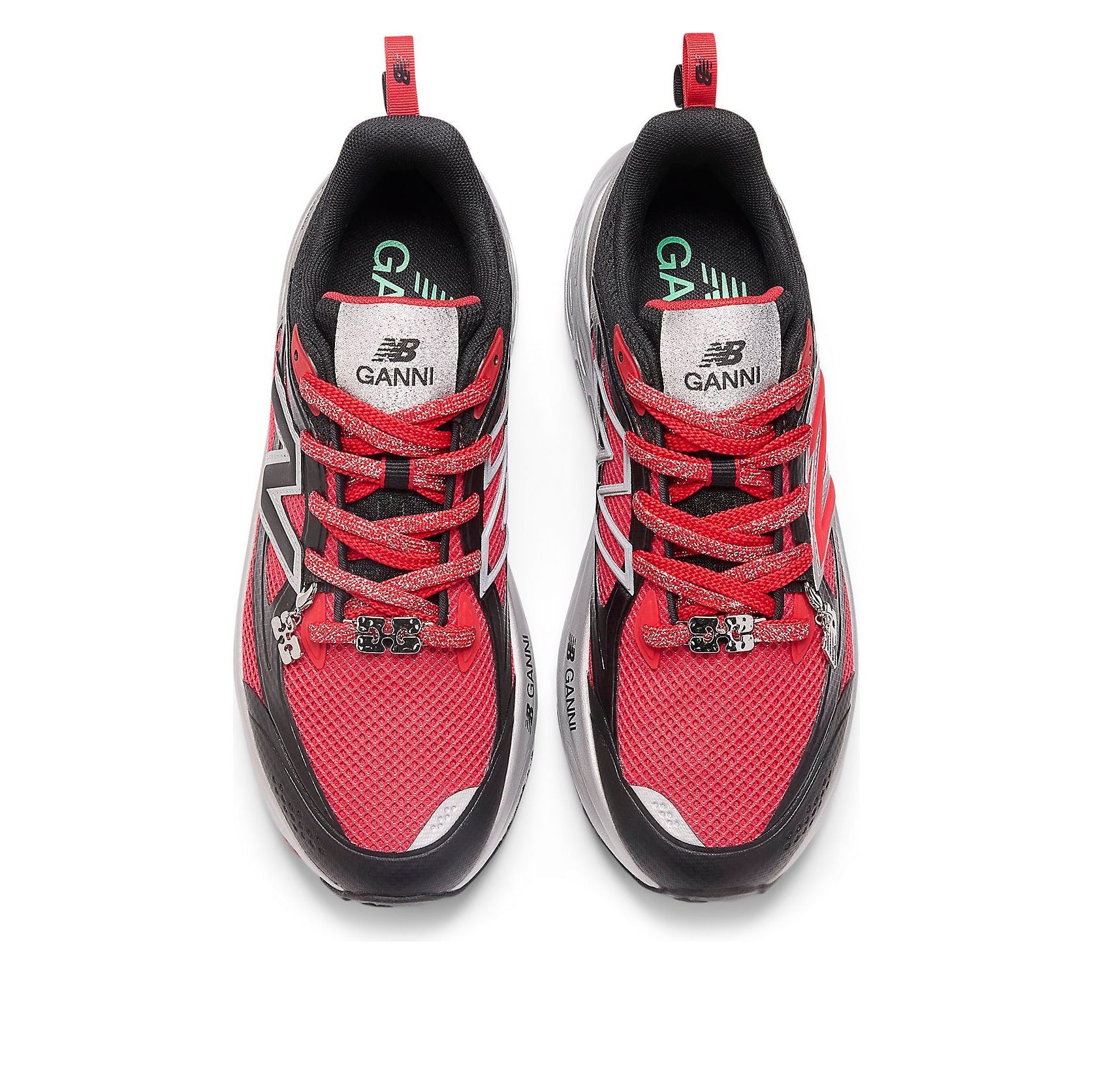 Shop GANNI x New Balance Fresh Foam Trainer 'Hitam Silver Metalik Merah' UTRNGN