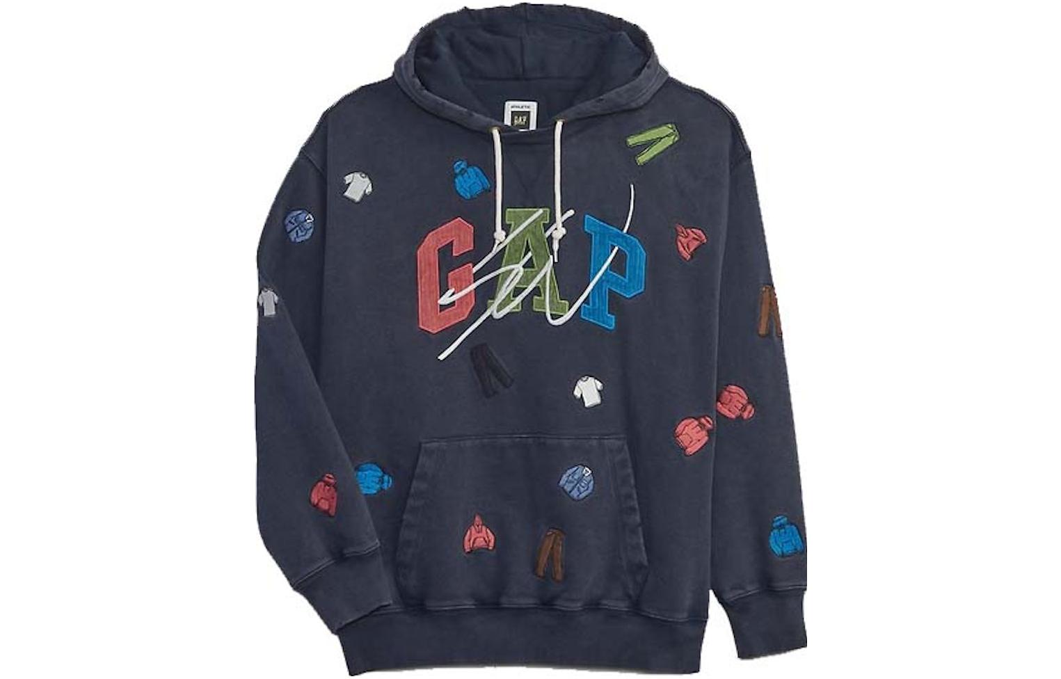 GAP Blue Fleece-Lined Logo Hoodie 837645