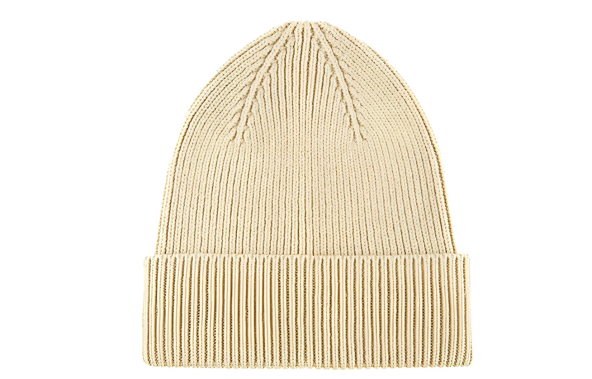 GAP Brown Knit Beanie - Solid Color, Warm Polyester Cotton Blend 795391-Brown