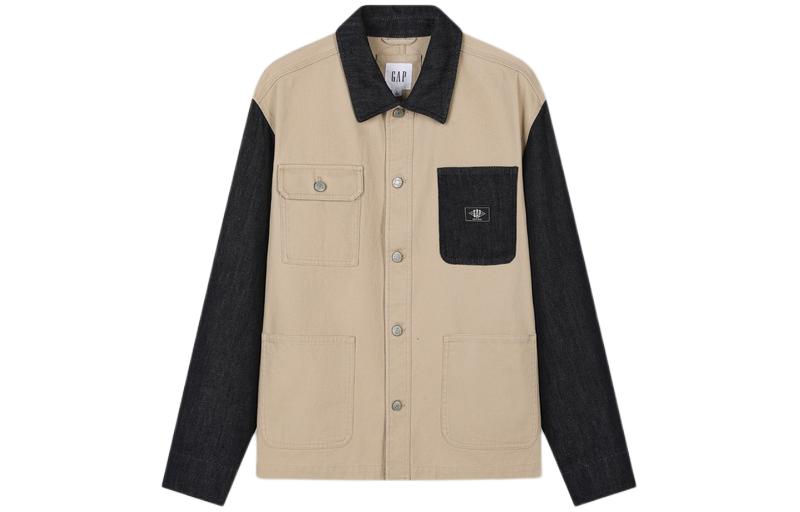 GAP Canvas Denim Patchwork Casual Comfort Jacket 877196