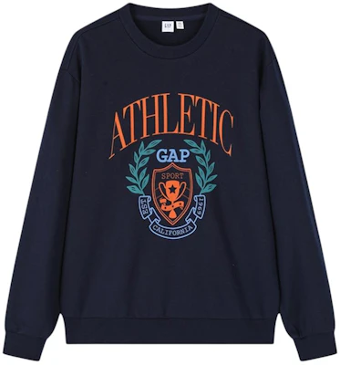 GAP Collegiate Logo Sweatshirt Longgar Unisex Biru Navy. 885517 Buy GAP Collegiate Logo Sweatshirt Longgar Unisex Biru Navy. 885517