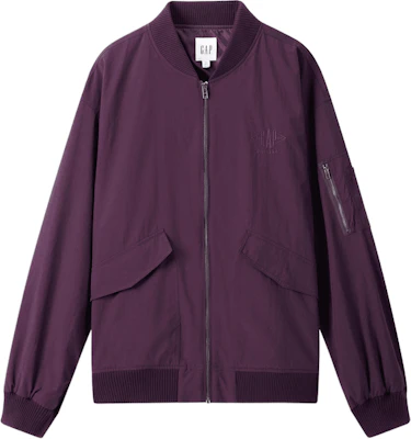 GAP Jaket Bomber Unisex Warna Polos Desain Bordir dengan Resleting. 636691 Buy GAP Jaket Bomber Unisex Warna Polos Desain Bordir dengan Resleting. 636691