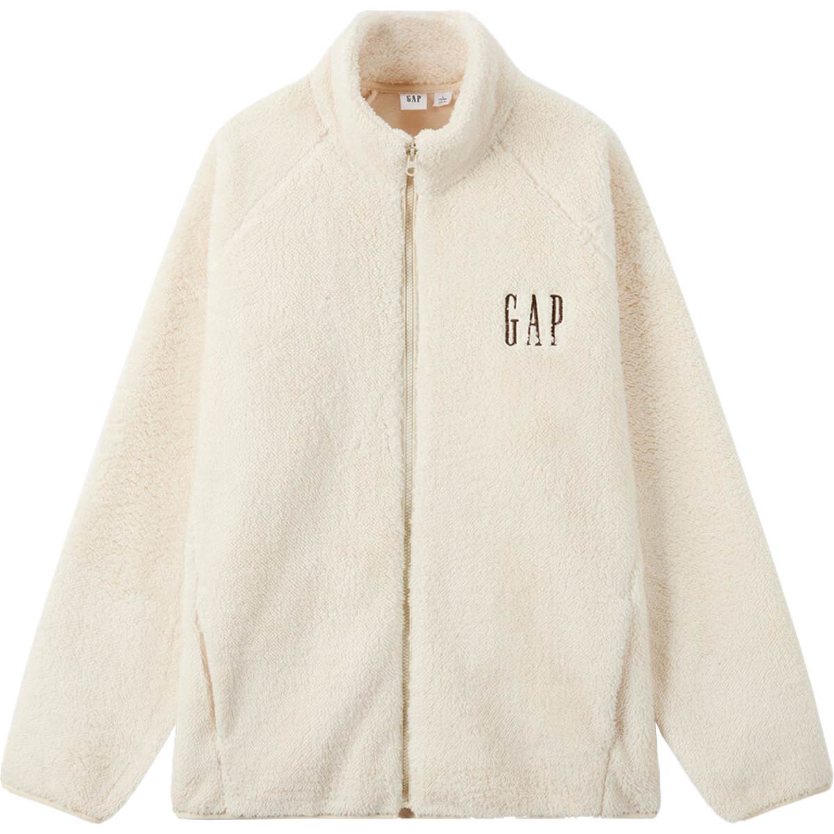GAP Embroidered Logo Fleece Jacket Unisex Fall Collection 609070