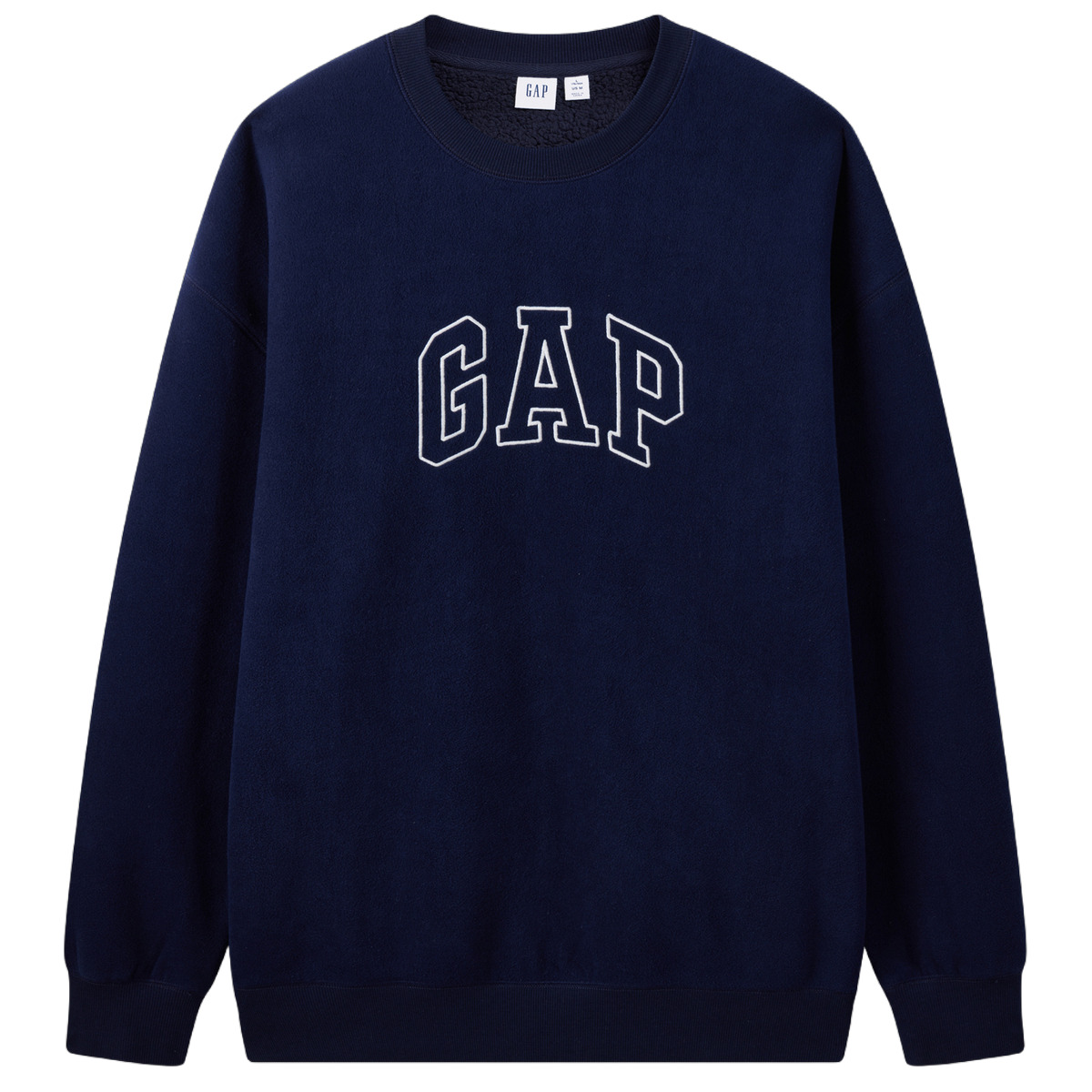 GAP Fall Fleece-Lined Logo Sweatshirt Unisex Relaxed Fit Casual Top. 658775