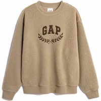 GAP Fleece-Lined Sheep-Texture Embroidered Pullover Sweatshirt Unisex. 762596 GAP Fleece-Lined Sheep-Texture Embroidered Pullover Sweatshirt Unisex. 762596