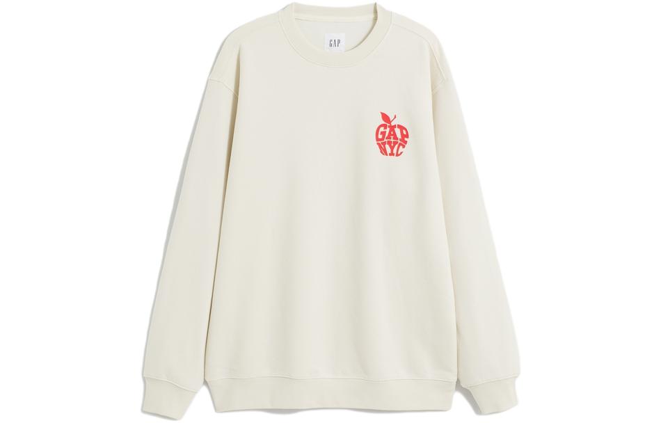 GAP FW23 Fleece-Lined Crewneck Pullover Sweatshirt 841354_X