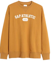GAP Gold Letter Print French Crewneck Loose Fit Sweatshirt 448325 GAP Gold Letter Print French Crewneck Loose Fit Sweatshirt 448325