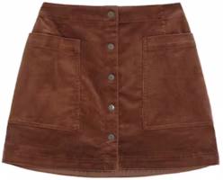 GAP High-Waist Corduroy A-Line Mini Skirt Brown with Pocket. 427509000 GAP High-Waist Corduroy A-Line Mini Skirt Brown with Pocket. 427509000