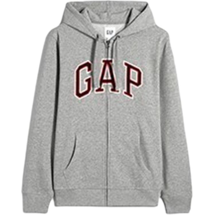 GAP Hoodie with Letter Print and Drop-Shoulder Design 853131