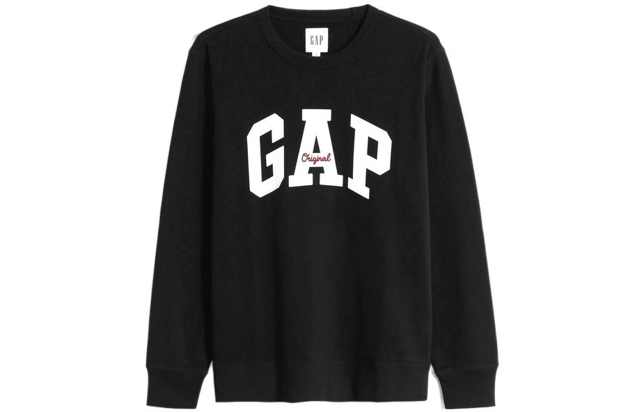 GAP Letter Print Crewneck Pullover Fleece Sweatshirt Unisex 735903
