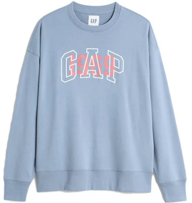 GAP 經典Logo圓領套頭休閒長袖上衣 藍色 - 602196001 Buy GAP 經典Logo圓領套頭休閒長袖上衣 藍色 - 602196001