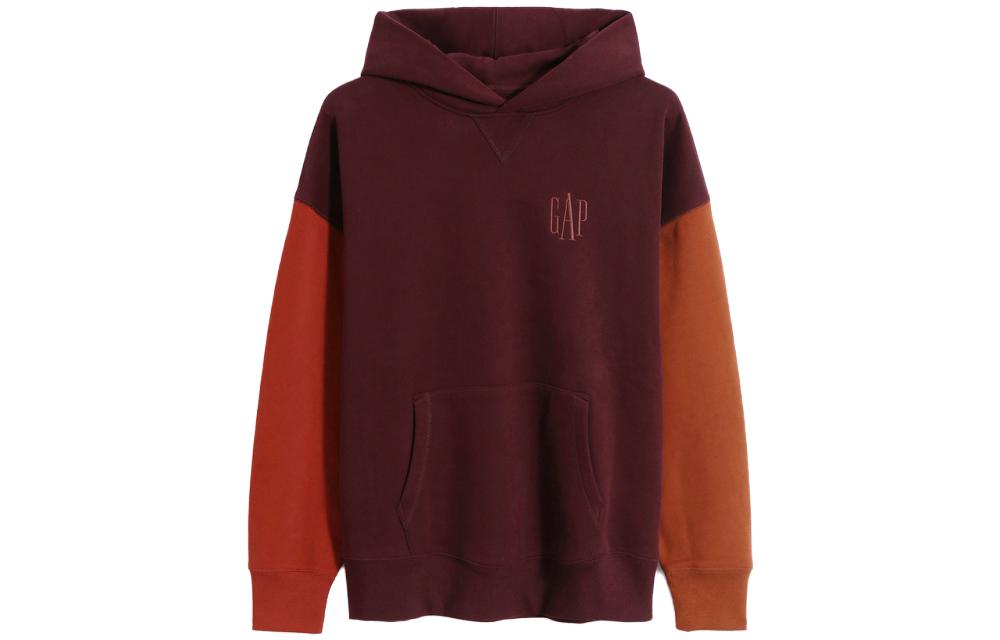 GAP Logo Embroidered Colorblock Fleece Hoodie Unisex 737174