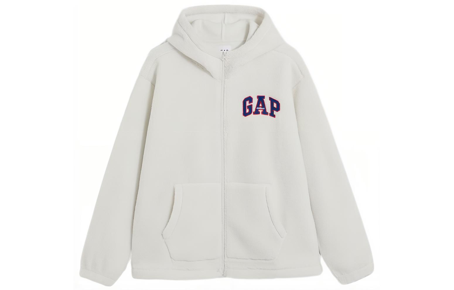 GAP Logo Faux Shearling Fleece-Lined Loose Fit Sweatshirt Unisex 841337