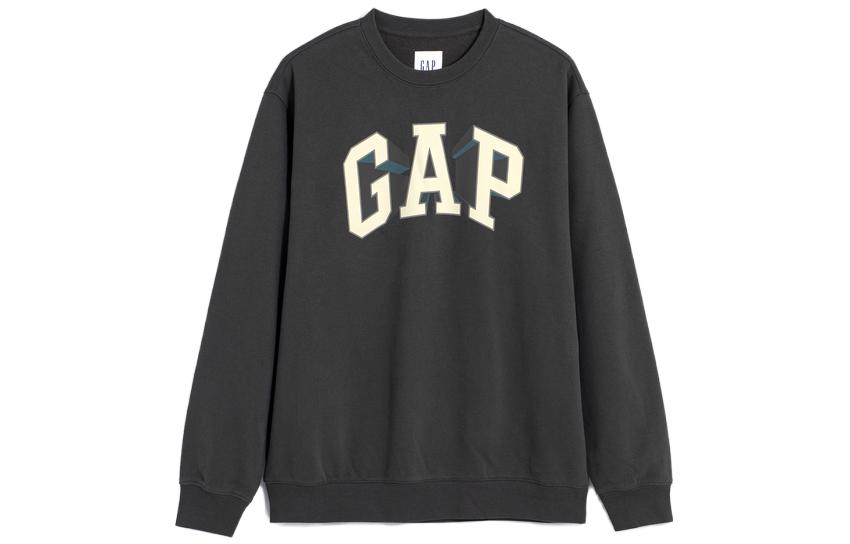 GAP Logo Graphic Crewneck Sweatshirt Unisex Loose Fit 841334