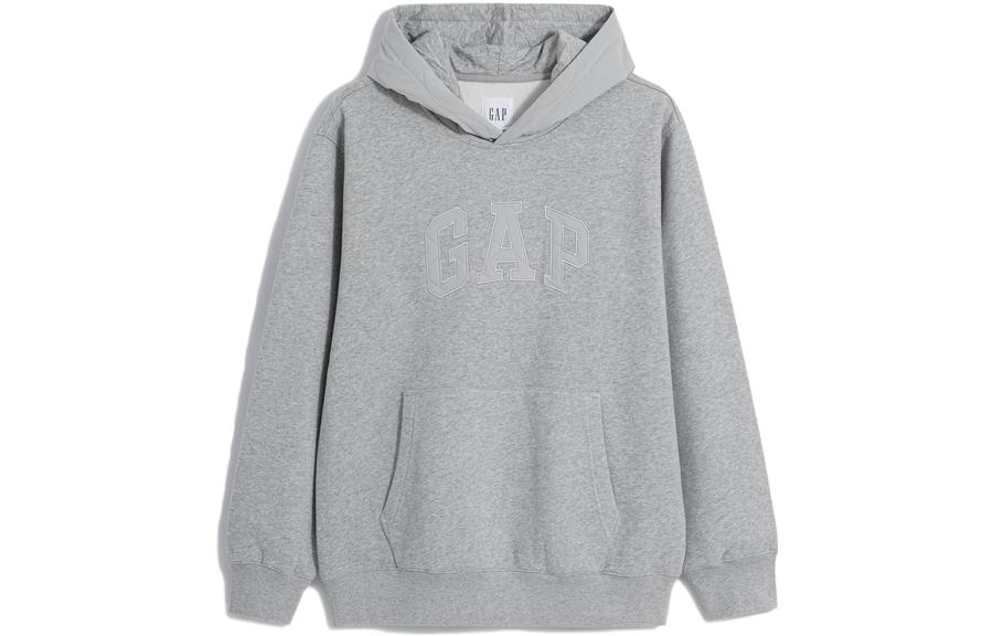 GAP Logo Letter Print Fleece Pullover Sweatshirt Unisex 841193