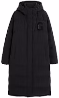 GAP Logo Long Windproof Hooded Puffer Jacket with Zipper 725010 GAP Logo Long Windproof Hooded Puffer Jacket with Zipper 725010