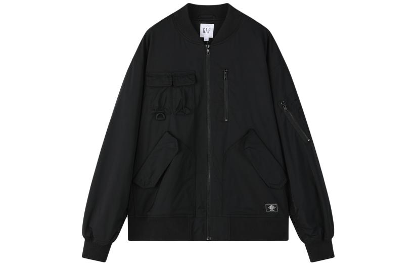 GAP Logo Loose Multi-Pocket Flight Bomber Jacket Unisex 876979