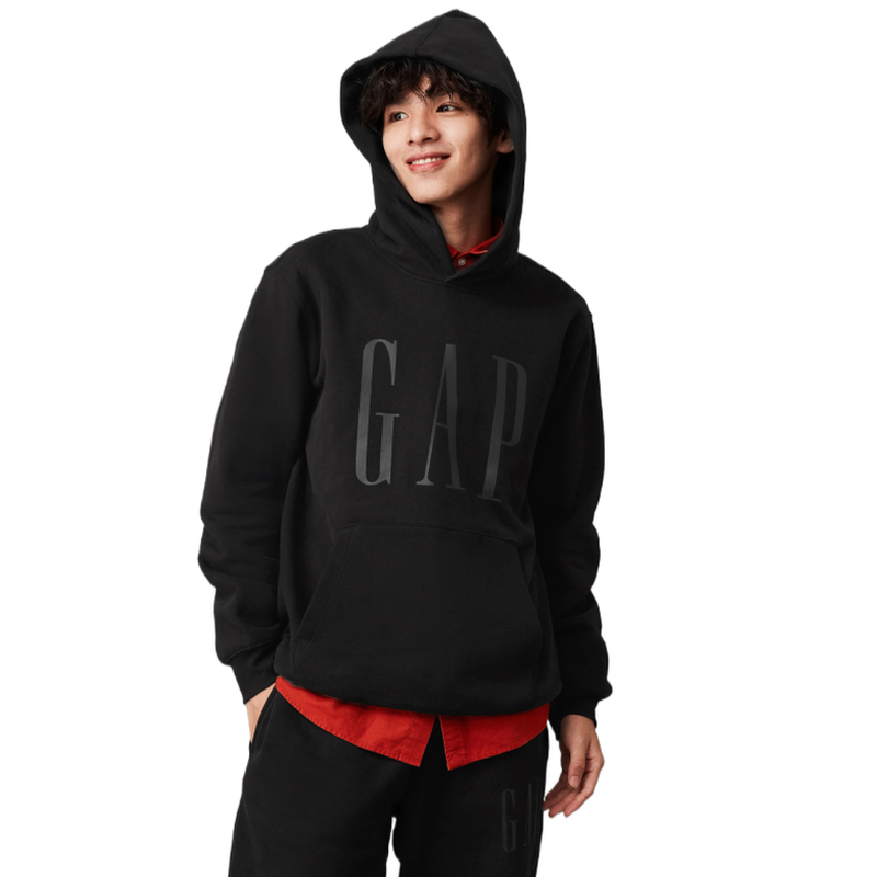 GAP Logo Print Casual Hoodie Unisex Pullover 841332