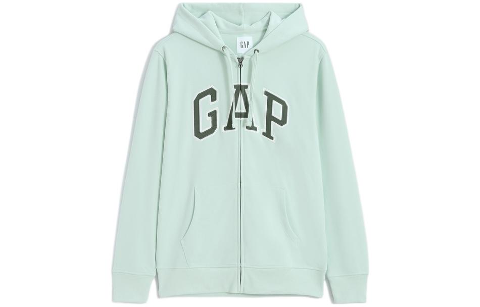 GAP Logo Print Zipper Sweatshirt Unisex Long Sleeve 853131020