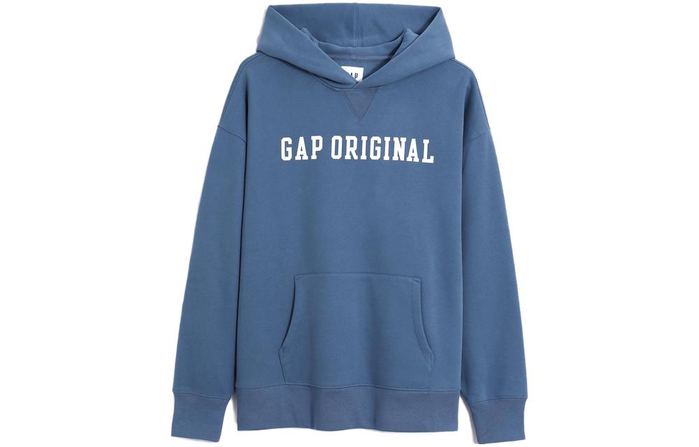 GAP Logo Printed Fleece Hoodie Unisex 448310002