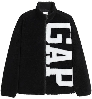 Jaket Unisex Hitam GAP Logo Printed Stand Collar 462623001 Buy Jaket Unisex Hitam GAP Logo Printed Stand Collar 462623001