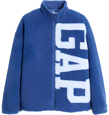 Jaket Kerah Stand Logo GAP Unisex Biru 462623005 Buy Jaket Kerah Stand Logo GAP Unisex Biru 462623005