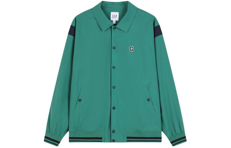 GAP Logo Striped Retro Loose Collared Jacket Unisex 877507