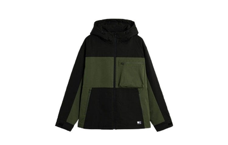 GAP Logo Windproof Loose Fit Outdoor Hooded Zipper Thick Jacket Men 769918