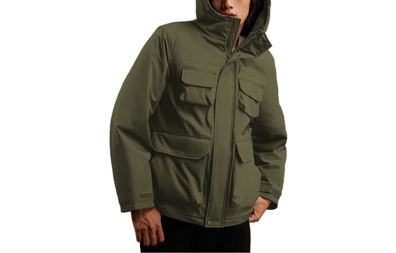 GAP Outdoor Casual Jacket with 3D Pockets and Hood Design 811133