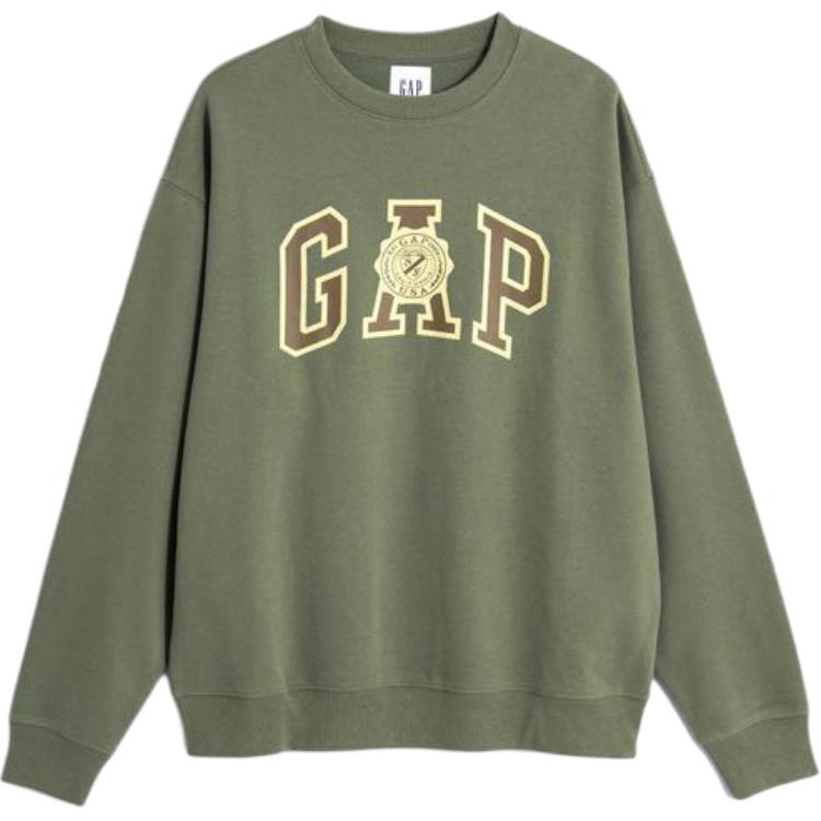 GAP Pullover Letter Logo Crewneck Sweatshirt Unisex Classic Loose Fit. 760421