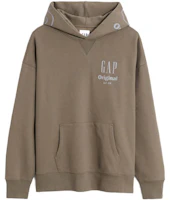 GAP Reflective Logo Oversized Fleece Hoodie Unisex - Coffee Brown 448316001 GAP Reflective Logo Oversized Fleece Hoodie Unisex - Coffee Brown 448316001