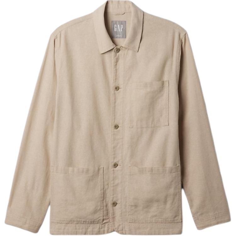 GAP Relaxed Fit Long Sleeve Jacket Oatmeal Color. 881241