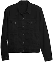 GAP Relaxed Fit Washed Black Long Sleeve Collared Jacket 615633 GAP Relaxed Fit Washed Black Long Sleeve Collared Jacket 615633