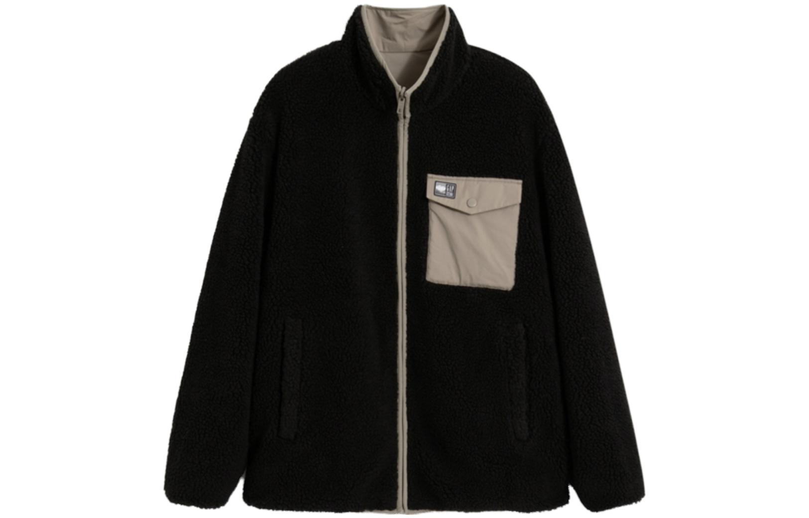 GAP Reversible Sherpa Logo Jacket Unisex Retro Style Workwear 770000
