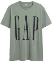 GAP SS23 Unisex Letter Print Crewneck Short Sleeve T-Shirt Dousha Green 610134 GAP SS23 Unisex Letter Print Crewneck Short Sleeve T-Shirt Dousha Green 610134