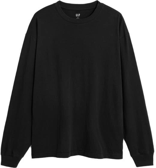 gap-unisex-solid-color-crewneck-long-sleeve-t-shirt-773161