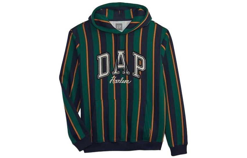 GAP x Dapper Dan FW23 Logo Stripe Green Hoodie Unisex. 838149012