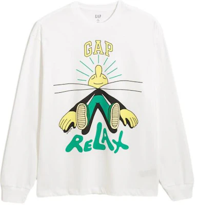 GAP x Jeremyville White Unisex Crewneck Sweatshirt with Animal Graphic. 841240 Buy GAP x Jeremyville White Unisex Crewneck Sweatshirt with Animal Graphic. 841240