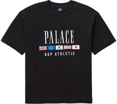 GAP x PALACE SS24 Black Logo Print Tee Unisex Crewneck Short-Sleeve T-Shirt 427465 Buy GAP x PALACE SS24 Black Logo Print Tee Unisex Crewneck Short-Sleeve T-Shirt 427465