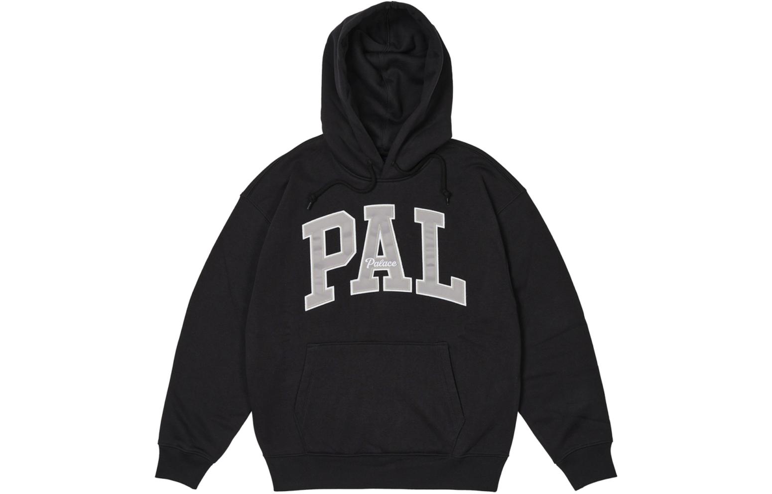 GAP x PALACE SS24 Letter Print Fleece Hoodie Unisex Black 427453-BLACK