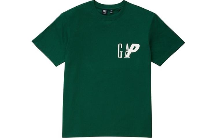 GAP x PALACE SS24 Logo Print Green Unisex Crewneck Short Sleeve T-Shirt 427471