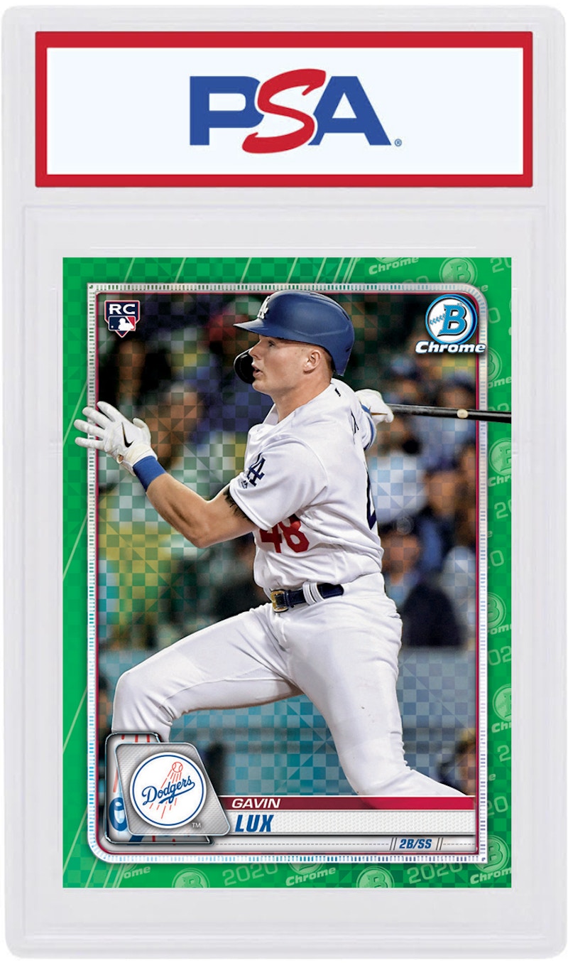 Gavin Lux 2020 Bowman Chrome X Rookie Green X-Fractor /31 #83