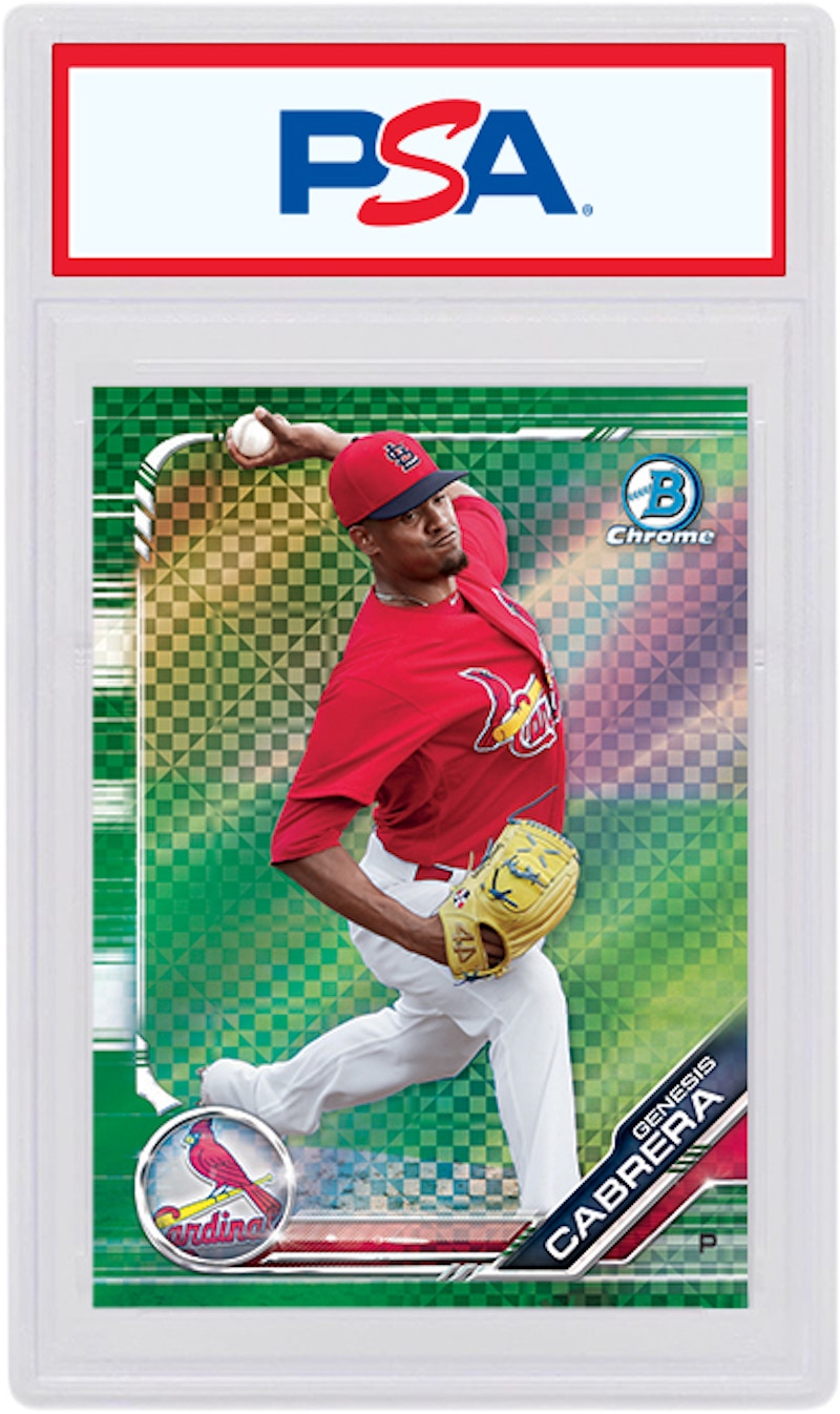 Genesis Cabrera 2019 Bowman Chrome X Green X-Fractor /31 BCP-187