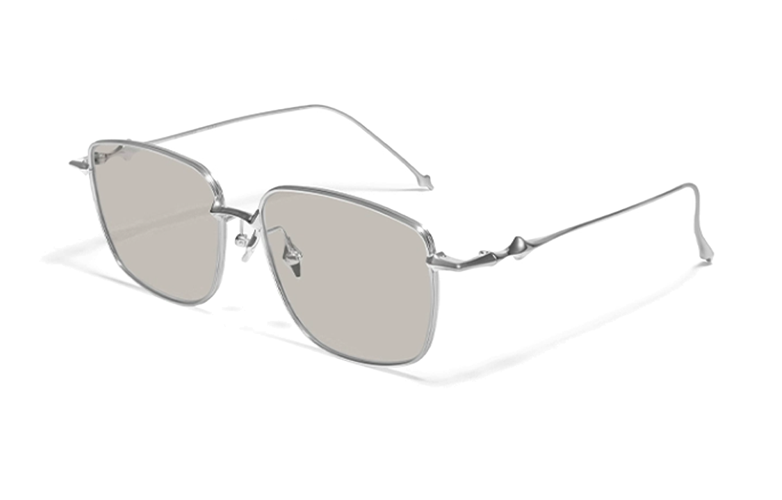 GENTLE MONSTER ACADEMYA Silver Irregular Metal Sunglasses Unisex Couples ACADEMYA-02(BR 圖 2