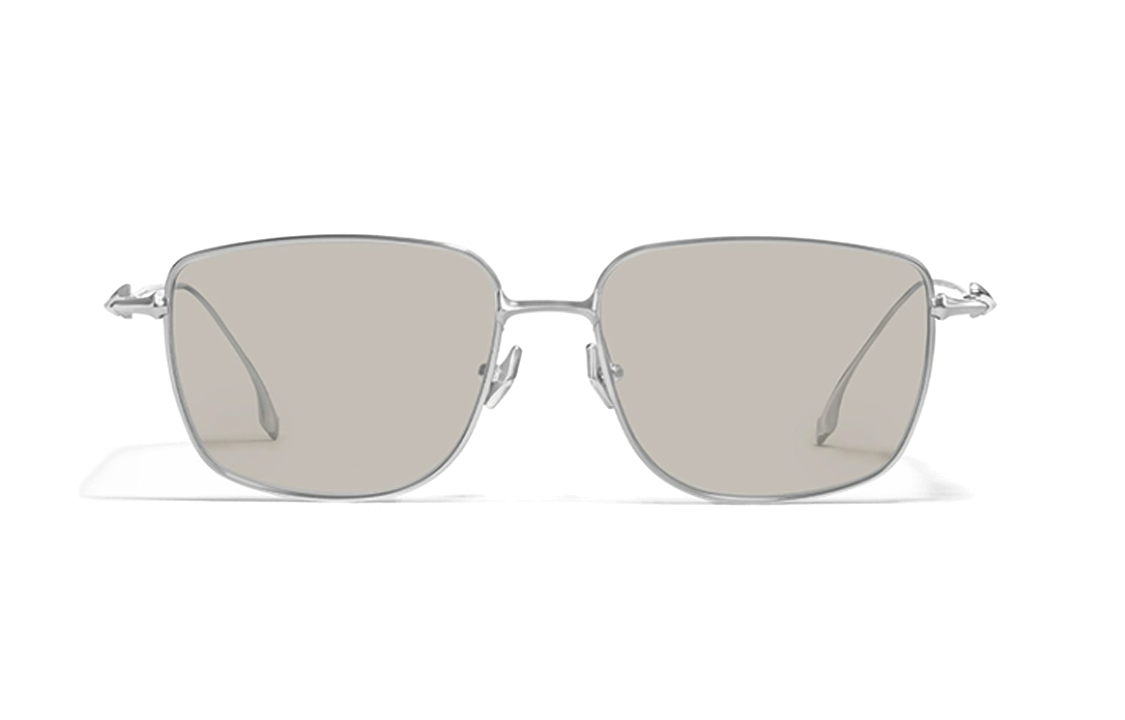 GENTLE MONSTER ACADEMYA Silver Irregular Metal Sunglasses Unisex Couples ACADEMYA-02(BR 圖 3