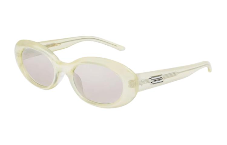 Gentle Monster Beige Oval Sunglasses Unisex with Decorative Temples. MOLTA-YC9 圖 2